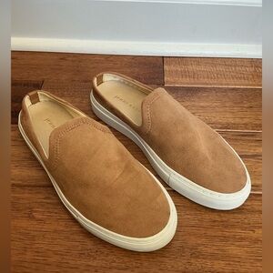 Jenni Kayne Tan Suede Slip-On Sneakers